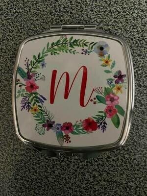 Floral Compact Mirror