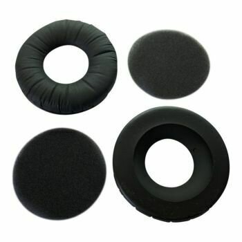 HD 25 Pair of black leatherette Ear pads with foam disc infills
