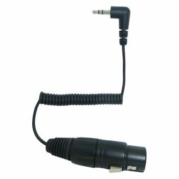 KA 600 short coiled mic connection cable XLR3F to 3.5 mm jack