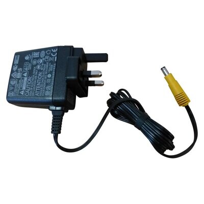 Sennheiser encapsulated plug in power supply with yellow DC connector 