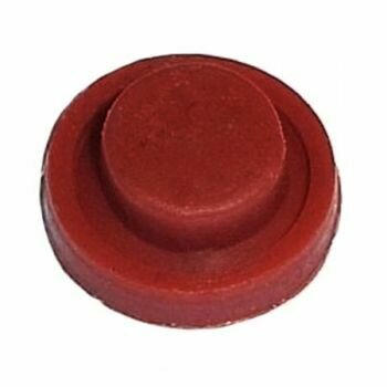Sennheiser Round red button top cover of two tiers on a white background