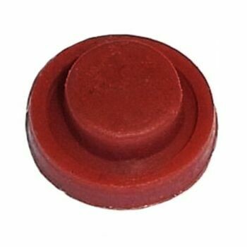 Sennheiser Round red button top cover of two tiers on a white background