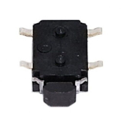 Surface mount Switch ON:OFF SKM G1 G2 models Black SMD switch shaped like a flat tortoise with four metal legs and switch head with metal should…