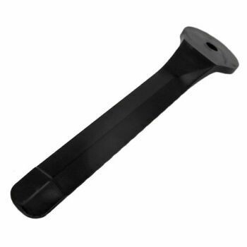 Sennheiser Black plastic molded arm for holding capsule of HD25 headphones on a white background 