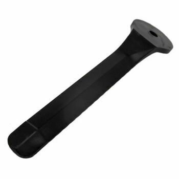 Sennheiser Black plastic molded arm for holding capsule of HD25 headphones on a white background 