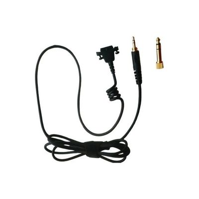 Sennheiser HD26 black straight headphone cable with mini jack, an adapter and a multi-pin ear-shell connector part 552746