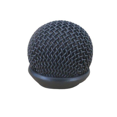 Sennheiser small round black bubble shaped hollow wire mesh mic basket 543658 with internal foam for MKE 2 microphone