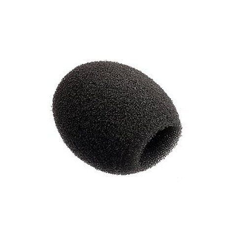 Sennheiser part  577726 black round mic foam MZW34B showing round hole to place foam over a ME34 mi…