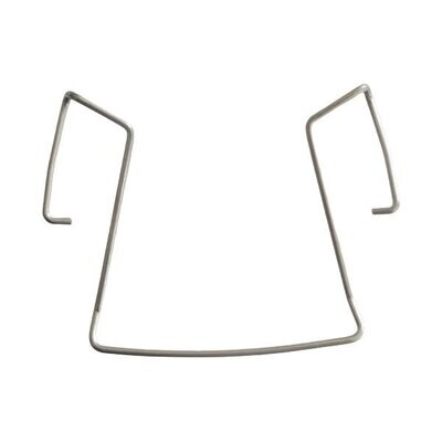 SK5212 Metal belt Clip U shaped metal wire beltclip with hooked sprung ends for fitting to back of a Sennheiser SK5212 bodypack on white background