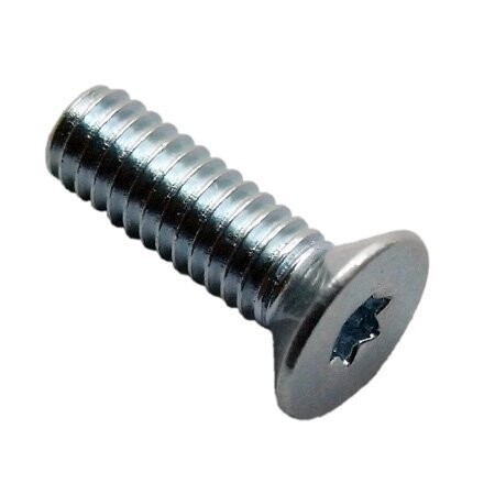 Sennheiser silver coloured threaded screw with star slot head on a white background