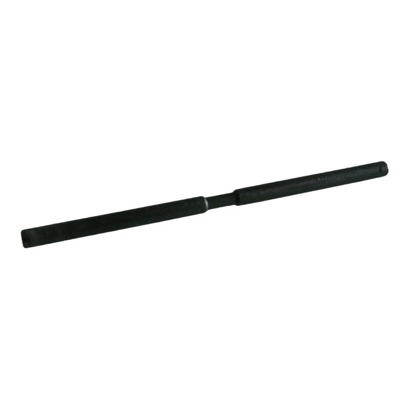 Sennheiser Black tapered metal axle shaft with chamfered centre on a white background  