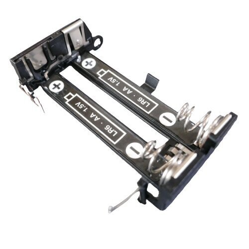 Sennheiser AA black plastic battery sled with coiled spring contacts at -ve terminal end part number 592406 
