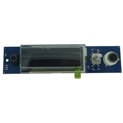 Sennheiser Front Module LCD for EM300 EM500 SR300 IEM G3 Letterbox shaped PCB with Sennheiser LCD module and two rotary control pots it's the left hand side…