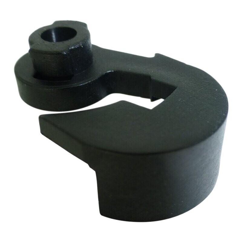 Black molded latch closure for a battery compartment on a SK5200 hand-held mic part number 592455