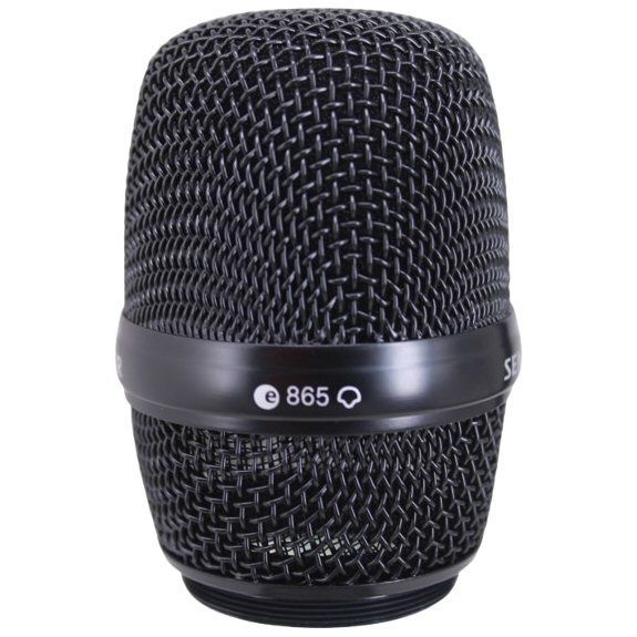 Sennheiser black wire mesh mic basket e865 shown against a white background 