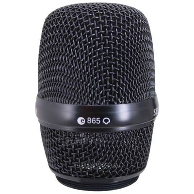 Sennheiser black wire mesh mic basket e865 shown against a white background part number 541346