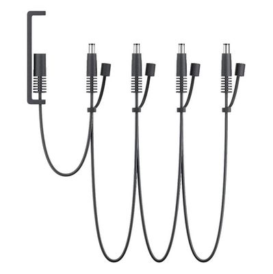 EW-D Power Cable for multiple EW-DX EM2 A cascaded Sennheiser DC power cable with one in-line input socket on the left and four cascaded DC outputs to it's right