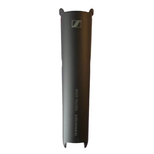 Sennheiser black grip for wireless microphone SKM 6000 with stylised "S" logo on a white background 