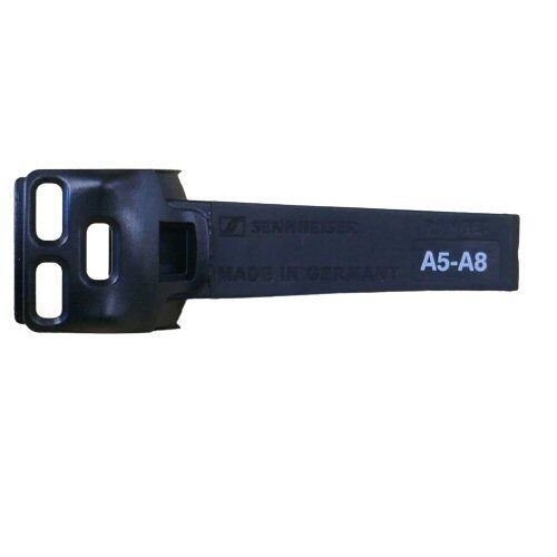 Sennheiser saw shaped Black antenna cover with 3 cut-outs at one end and screen printed A5-A8 for the frequency band