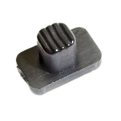 Slide Switch Cover for G3 bodypacks Sennheiser Black molded slide switch with grooved top face part 593932 shown on a white background