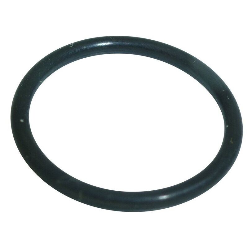 Black round rubber "o" ring for Sennheiser microphone on a white background 