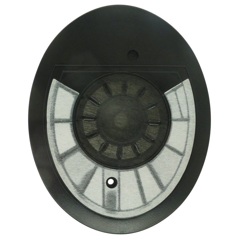 HD280 Pro 50 ohm System Driver with acoustic baffle Front view of an oval black plastic housing containing Sennheiser HD280 loudspeaker unit part number 515291