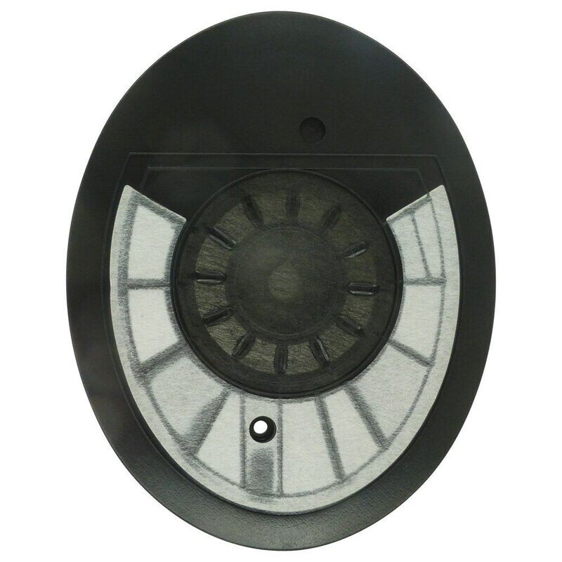 Front view of an oval black plastic housing containing Sennheiser HD280 loudspeaker unit part number 515291