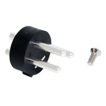 Sennheiser black XLR 3 pin male audio connector insert with screw part number 593954 on a white background