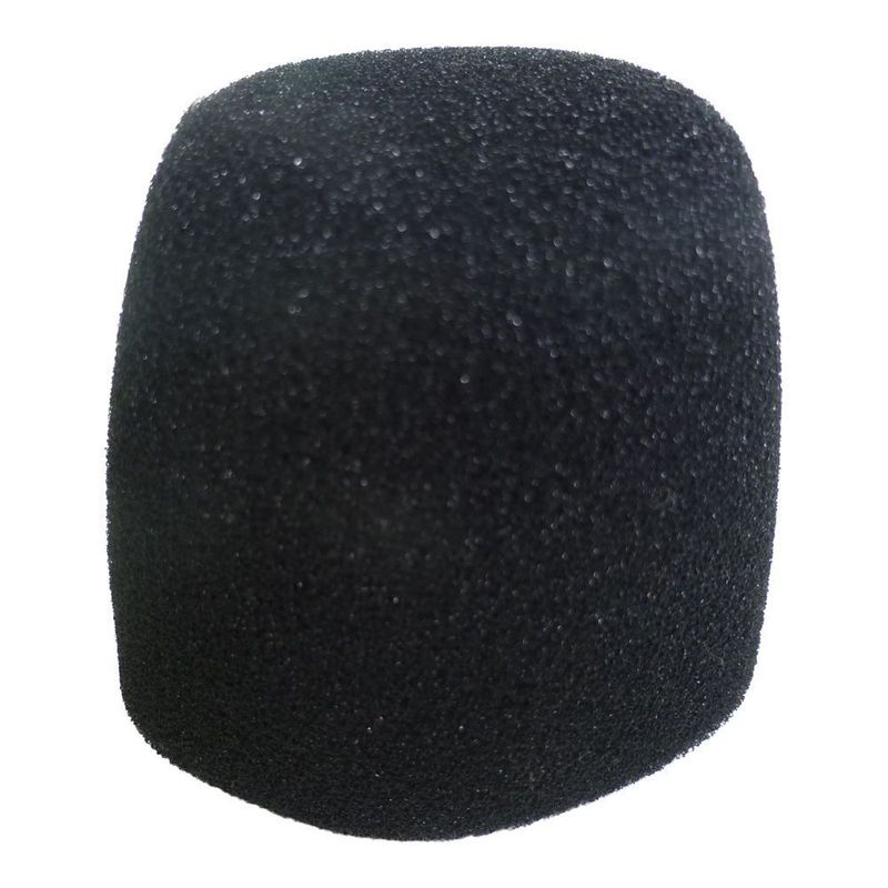 Black mic foam for inside the mic basket of an E835 microphone shown against a white background 