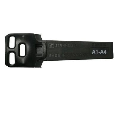 Sennheiser saw shaped Black antenna cover with 3 cut-outs at one end and screen printed A1-A4 for the frequency band