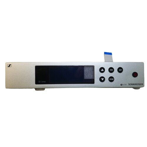 Sennheiser front panel module for  EM 100 G4 receiver with buttons and LCD plus screen cover and flat multipin flexi cable