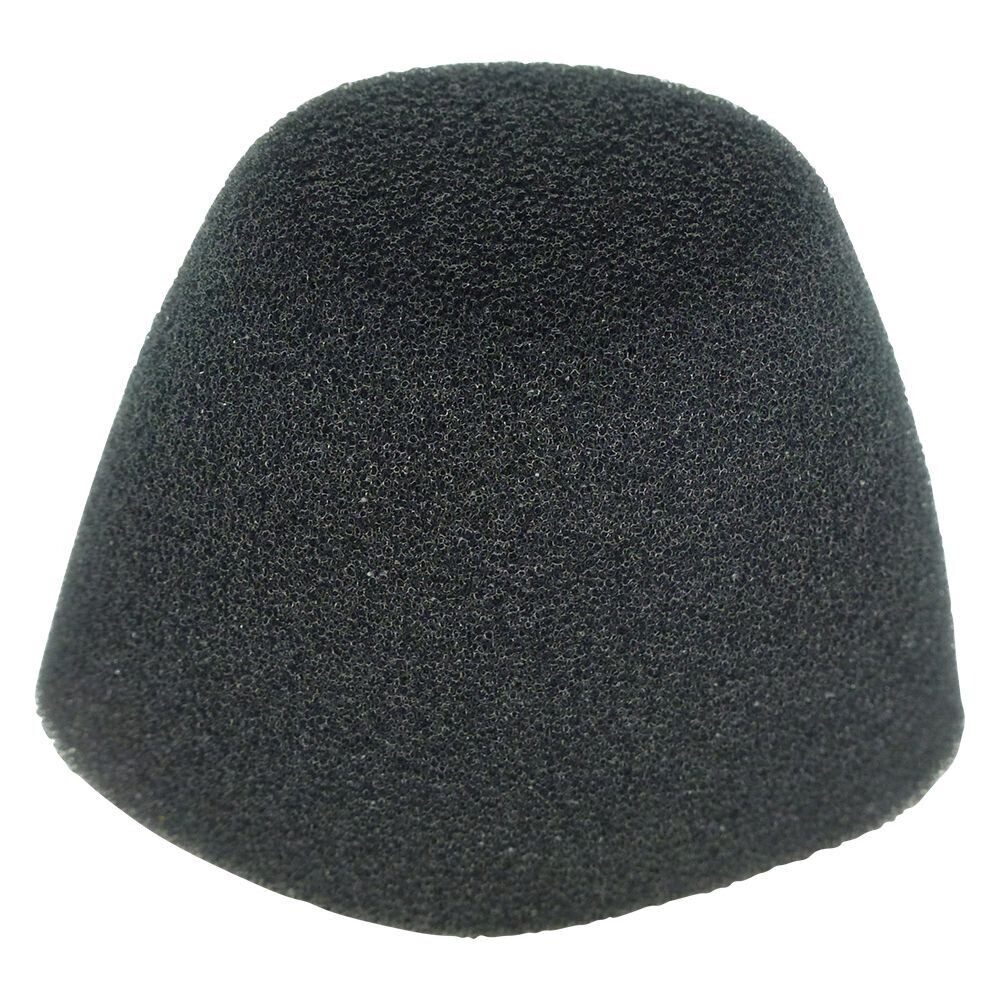 Sennheiser black cone shaped internal mic foam on a white background