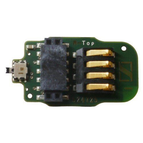 SKM 9000 PCB interface with Command Switch Sennheiser PCB with switch and four sprung contacts marked "TOP" part number 549095 for SKM 9000 mic