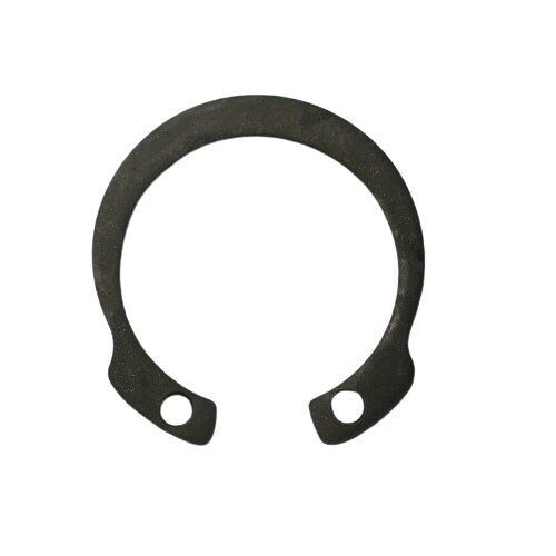 Sennheiser Black metal circlip with two holes part number 592470 for MKH416 microphone on a white background 