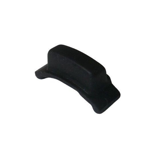 Sennheiser molded black button cover with a slight arch side view angled part number 549314 for SKM9000 Command control