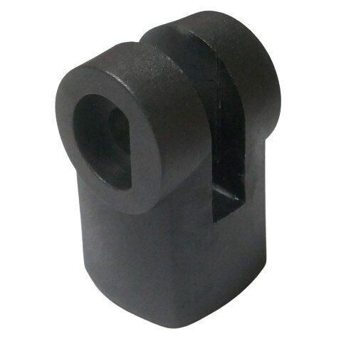 Sennheiser Black molded shaft notched into a bracket for a toggle part or mic clamp MZS20-1 with mounting holes on two sides