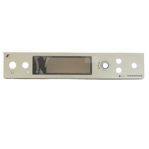 Sennheiser front panel cover for EM300 G4 receiver with LCD cover and cut-outs for buttons and knobs on a white background
