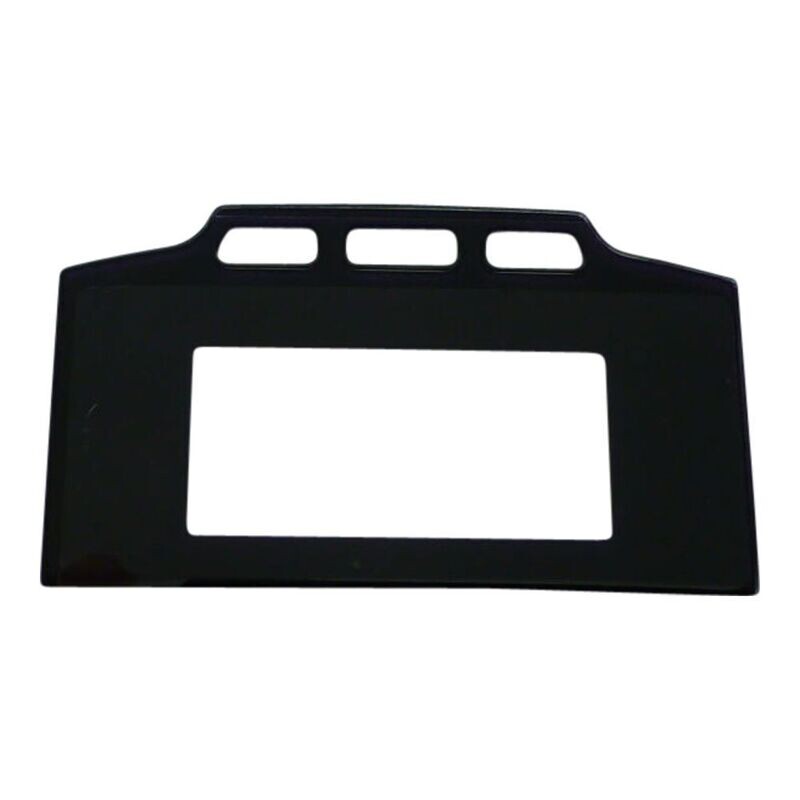 Sennheiser black panel with central oblong transparent plastic screen cover and three cut-outs above for a SK6000 bodypack