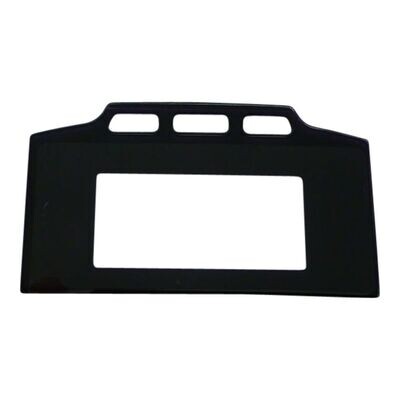 Sennheiser black panel with central oblong transparent plastic screen cover and three cut-outs above for a SK6000 bodypack