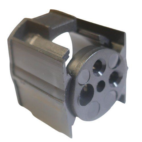 Sennheiser black housing shell with a round front plate with three holes for an XLR3m connector part 593912