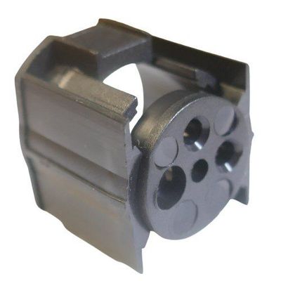 Sennheiser black housing shell with a round front plate with three holes for an XLR3m connector part 593912