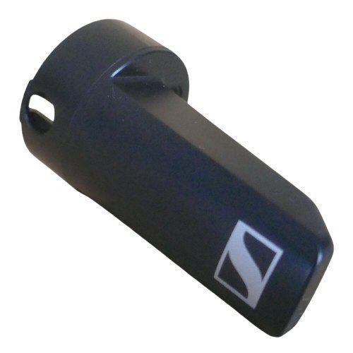 Sennheiser black molded antenna cover with logo part number 589079 for ED-D SKM-S handheld microphone