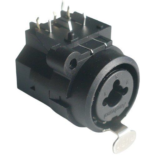 Sennheiser balck molded jack and xlr socket combined with solder tag connections protruding from top