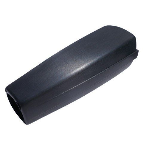 Black tapered rectangular hollow shaped microphone housing  for a Sennheiser MD421 Microphone on a white background