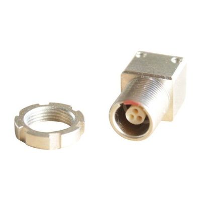 Sennheiser metal Lemo audio socket 3pin with 3 with a threaded section and slotted locking washer for panel mount part 570606