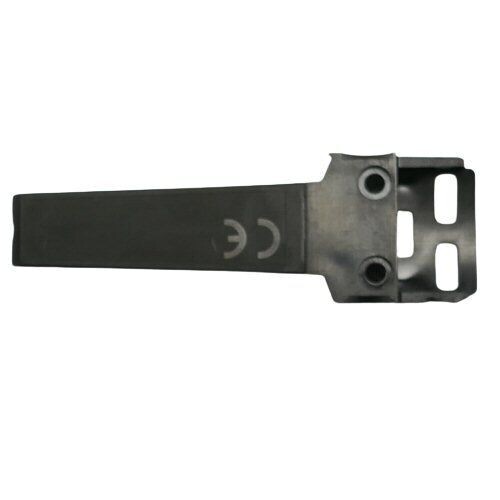 Sennheiser saw shaped Black antenna cover with 3 cut-outs at one end and screen printed CE