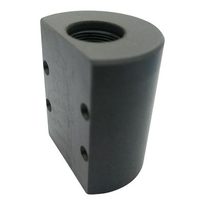 Stand mount bracket for antenna A 2003 UHF Small black cylindrical molded mount with 4 fixing holes on a flattened surface and central interna…