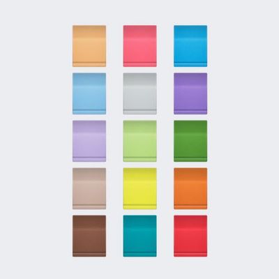 15 different coloured identification coding tags for EW-D handheld microphone part number 508991
