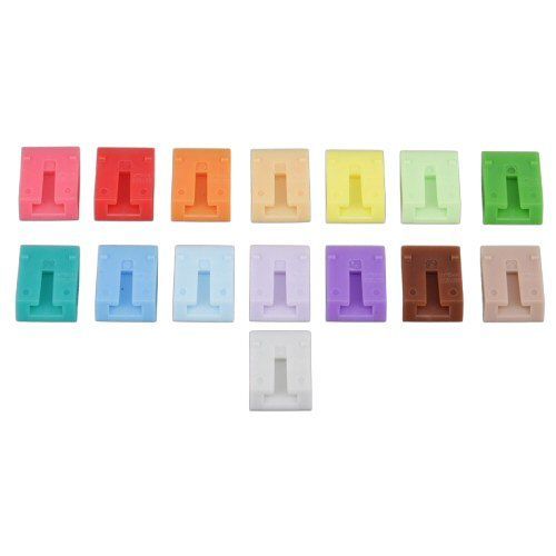 EW-D SKM-S Colour coding Tags for hand held Mics The reverse side of 15 differently coloured Sennheiser plastic tabs for colour coding EW-D SKM-S