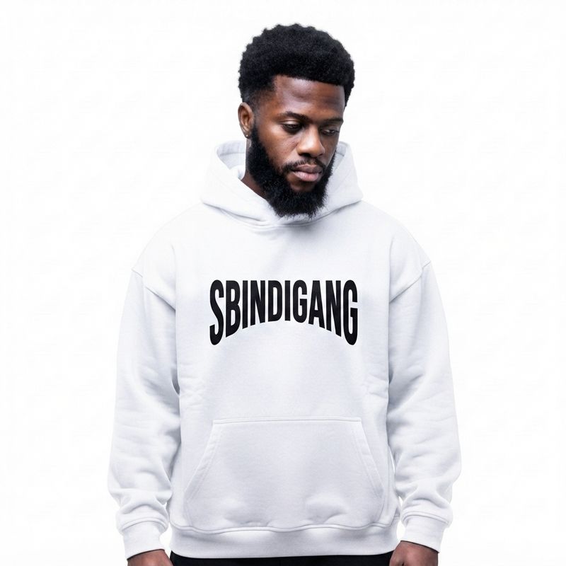 Sbindigang White hoodie